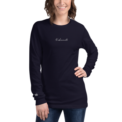 Nakamoto - Gestickt - Unisex Langarmshirts