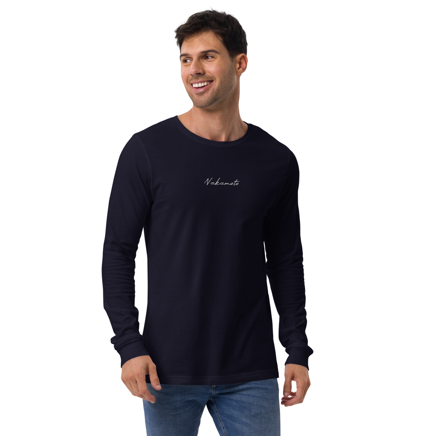 Nakamoto - Gestickt - Unisex Langarmshirts
