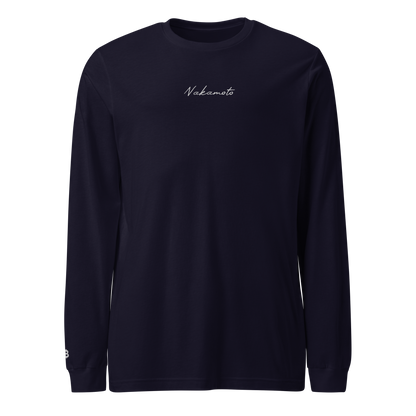 Nakamoto - Gestickt - Unisex Langarmshirts