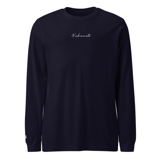 Nakamoto - Gestickt - Unisex Langarmshirts