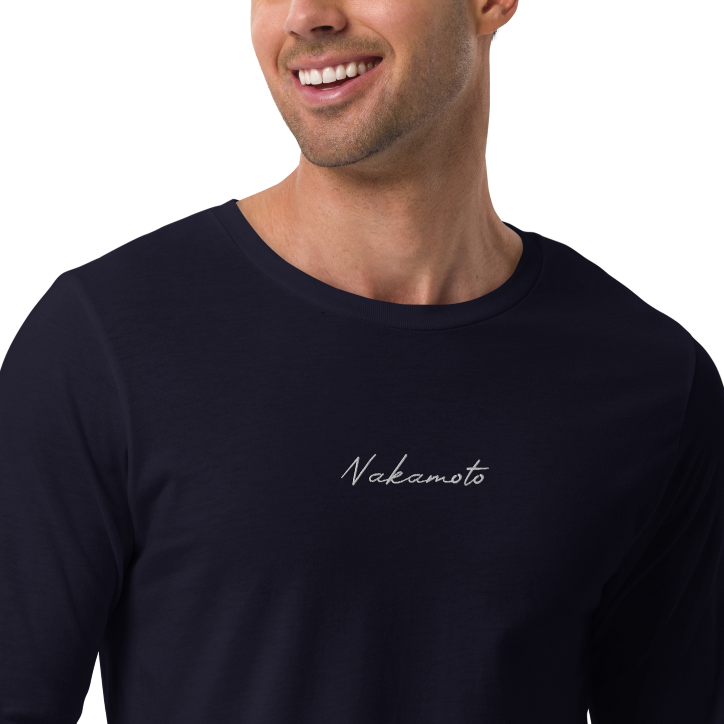 Nakamoto - Gestickt - Unisex Langarmshirts