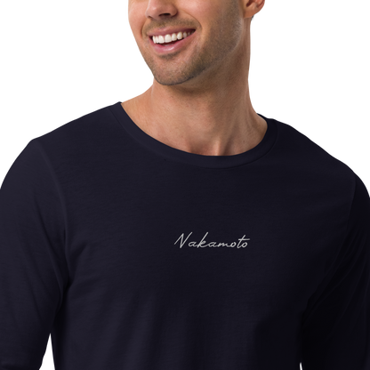 Nakamoto - Gestickt - Unisex Langarmshirts